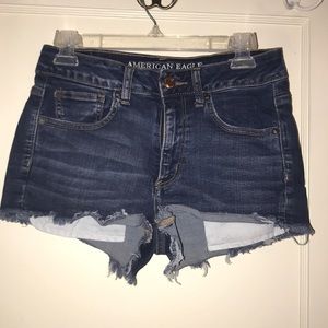 american eagle denim shorts